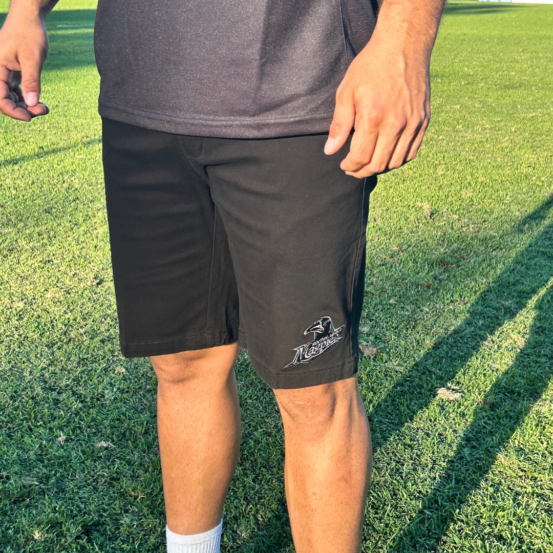 ON SALE - Mens Black Chino Shorts
